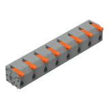 2601-1508 PCB terminal block; lever; 1.5 mm²; Pin spacing 11.5 mm; 8-pole; Push-in CAGE CLAMP®; 1,50 mm²; gray
