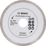 Standard for Ceramic diamond cutting disc, 115x22.23x1.7 mm