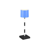 Fernandez LED outdoor table lamp blue/black-white rechargeable