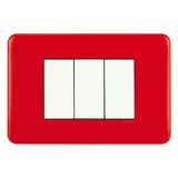 FRAME 3 MOD F/ ADAPTER 3 MOD RED