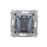 Single switch with a key - 2 positions "0-1", black matt, 5A