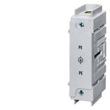 Neutral conductor/PE terminal, through-type, for floor mounting, accessory