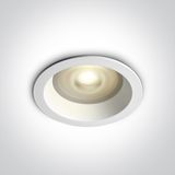 WHITE PRISMATIC GU10 10W IP65 DARK LIGHT