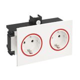 Trunking socket BRK, double