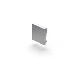 End cap L 23 B 24 H 7, Plastic colour: aluminium (PF à 208100 C62)