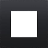 Single faceplate, Niko Intense matt black coated