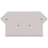 End and intermediate plate 2.5 mm thick light gray