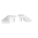 Screw fixing brackets for BF09-BF38 contactors