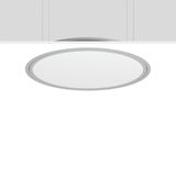 TRIONA round, 70 W, 6750 lm, 840, silver, DALI Recessed ceiling lumina