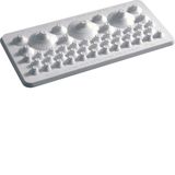 Cable entry plate,univers, for not sealed area, for perforation