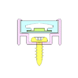 Fortimo LEDFlex S mounting rail 1m 0D