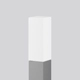 MEGA SQUARE, 10 W, 1000 lm, 840, silver, on/off Bollards, L 120 B 120 