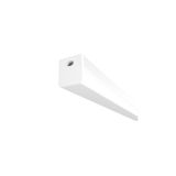 LED PROFILE H surface mounted 1m white matte acrylic/aluminum