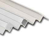 Ceiling aluminum profile AK for plasterboard, 35x45mm, Whitey diffusion, 1m
