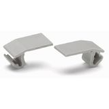 Lockout cap for wire insertion and actuating opening gray