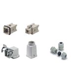 RockStar® HDC kits-Heavy-duty connectors, Kit, HA, Size: 1, Poles: 3, Screw connection, 400 V, 16 A, Plastic, PG 11