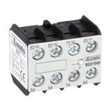 Auxiliary contact, screw terminals, for BG... series mini-contactors, 4NO