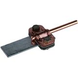 Bimetallic UNI disconnecting clamp Cu-St/tZn for Rd 8-10mm/Fl 30mm