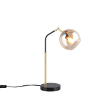 Paxton table lamp E27 matt black/gold
