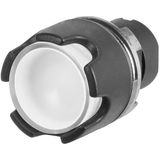 Push-button, full guard, illuminated, maintained, clear