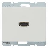 High definition soc. out. 90° plug connection, arsys, p. white glossy