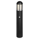 Arden 2 Cage Alum. Bollard Ø120x725mm 10W SCT Black PIR Sensor