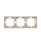 Triple frame, beige