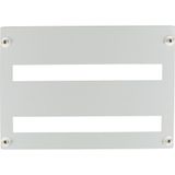 BFZ-FP-2+/48-G Front plate 45mm-Device cutout for 24 Module units per row, 2+ rows, grey