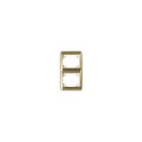 DOUBLE VERTICAL FRAME IVORY/GOLD