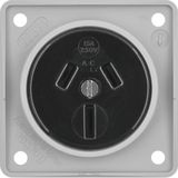 sock. outl. w. earth cont. AUSTRALIA 15 A, screw term, Int. mod. ins.,