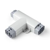 Distribution block T-distributor 6-p 25A, control