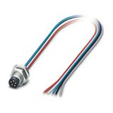SACC-E-M8MS-5CON-M10/0,5 DN - Device connector front mounting