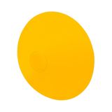 Palm push-button Ø 90, big dome, yellow