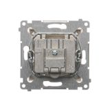 Two-pole switch, (module), 10AX, quick connection, Bronze matt, metalic
