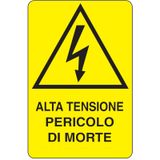 Rectangular danger sign - 330 x 500 mm