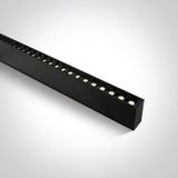 BLACK 48pcs SPOTS UGR17 40W WW 1300mm 34deg 230V DARK LIGHT