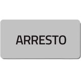 Adhesive label "ARRESTO"