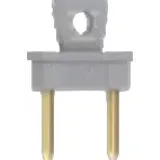 Jumper, pitch 6.35 mm, 20 A, gold-plated, gray, 24.0038-28