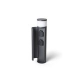 JEAN 50 bollard with power sockets anthracite grey 230V LED G9 5W IP54