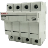 PORTAFUSIBILI SEZ.SCHALT 63A 14x51 3P+N