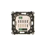 Single socket outlet without earthing, with shutters, (module), Simon 24, IP20, 16A, champagne matt