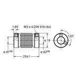 Accessories Bellows Coupling   RCS-19-10-06