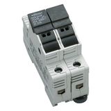 Holder for cylindrical fuse links 32A, 2-polig, 690V (The price is shown without markup on metals. Request a quote for accurate information)