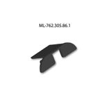 End cap for PX1 with hole, black color, 1pc
