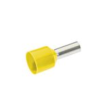Isol. ferrule, short & ground-fault safe, 6 12mm, yellow