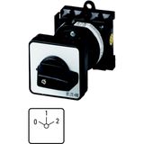 T0-4-4/Z Multi-speed switches, T0, 20 A, rear mounting, 4 contact unit(s), Contacts: 8, 60 °, maintained, With 0 (Off) position, 0-1-2, Design number 4