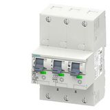 Main miniature circuit breaker (SHU), 3x 1-pole, E 63, 400 V