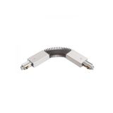 1F flex connector silver grey 230V