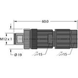 Field-Wireable Connector Male Connector M12 × 1, Straight   FW-ERSPM0526-SA-P-0408