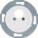 Central part for loudspeaker socket, Series 1930/Glass, polar white